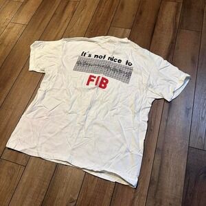 Vintage Trauma Gear Heart T Shirt Men's XL 1993 It's Not Nice To Fib A-fib Heart